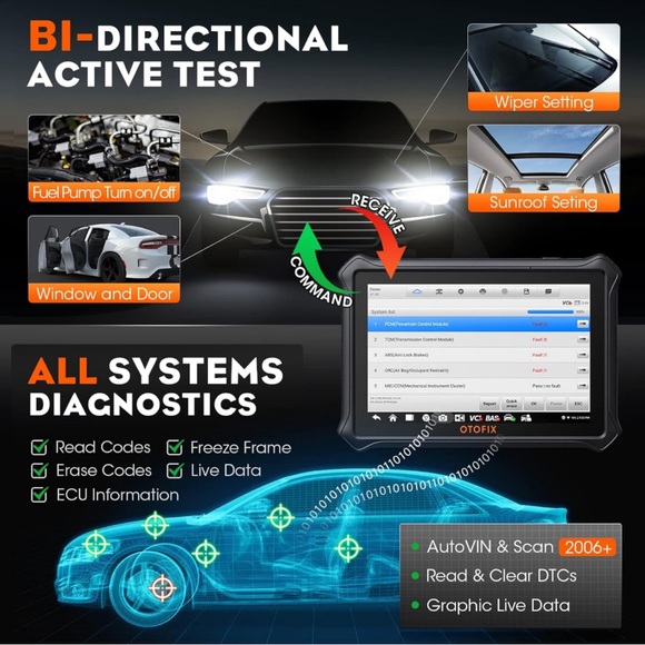 OTOFIX D1 Lite Car Bidirectional Scanner Auto Full System Diagnostic Tool - Picture 3 of 14